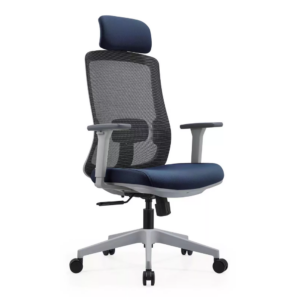 Cadeira Presidente BLM189 com encosto em tela, apoio de cabeça regulável e braços 3D – Eroflex Móveis para Escritório